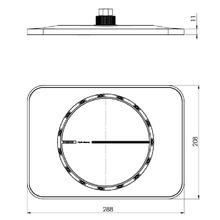 NX Orli 280mm Shower Head